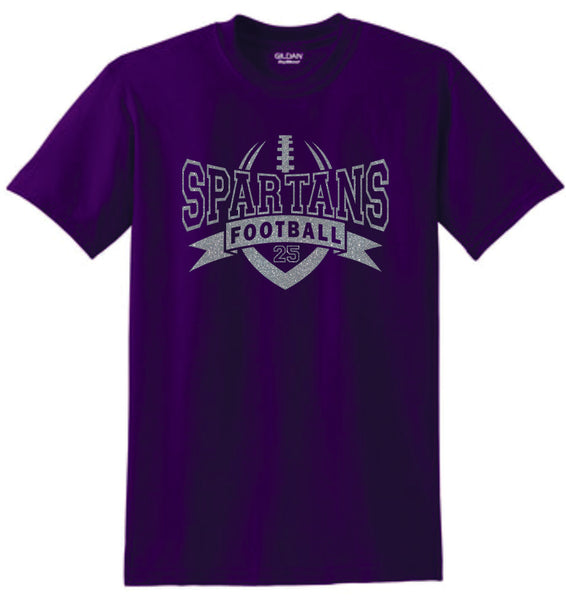 Spartans Basic ATHLETIC design Tee- Matte or Glitter