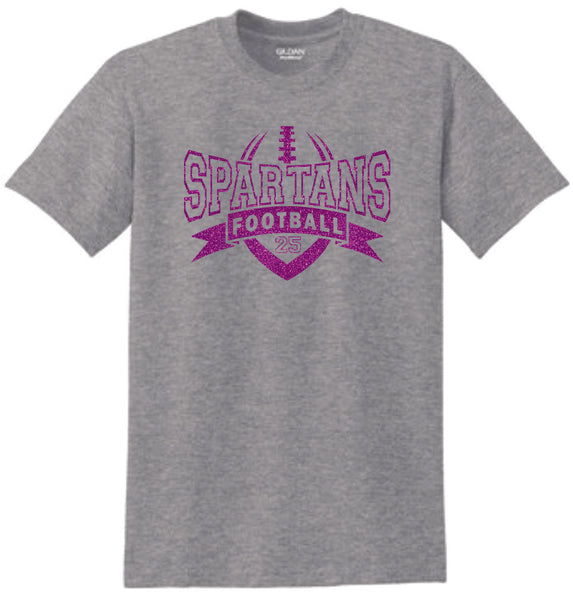 Spartans Basic ATHLETIC design Tee- Matte or Glitter