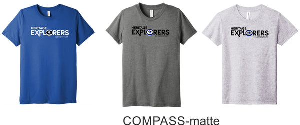 Heritage Triblend Tee-3 Designs- Matte or Glitter