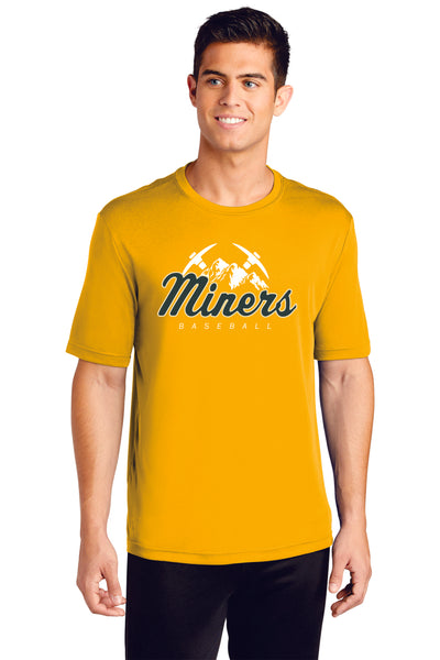Miners Wicking Tee- Youth, Adult, Ladies Sizes