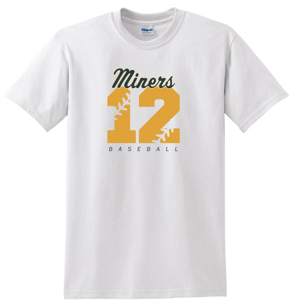 Miners Basic Number Tee- Matte or Glitter