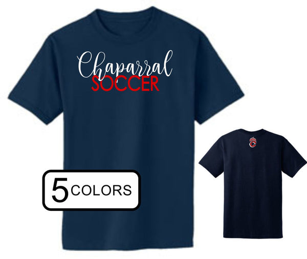 Chap Soccer Basic SCRIPT Tee- Matte or Glitter