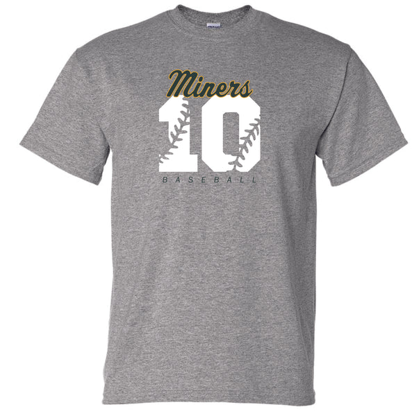 Miners Basic Number Tee- Matte or Glitter