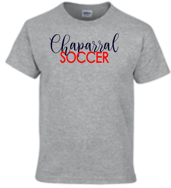 Chap Soccer Basic SCRIPT Tee- Matte or Glitter