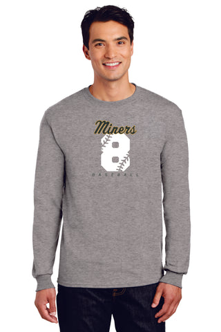 Miners Basic Long Sleeve Tee- Matte or Glitter