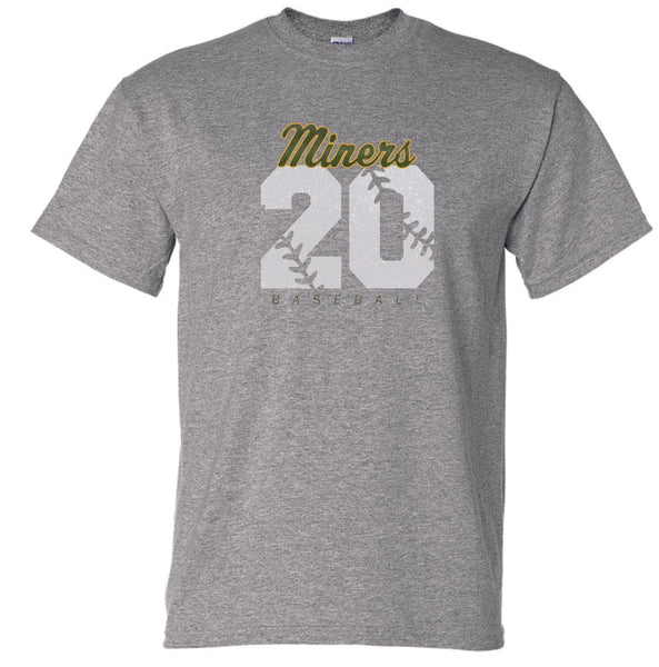 Miners Basic Number Tee- Matte or Glitter