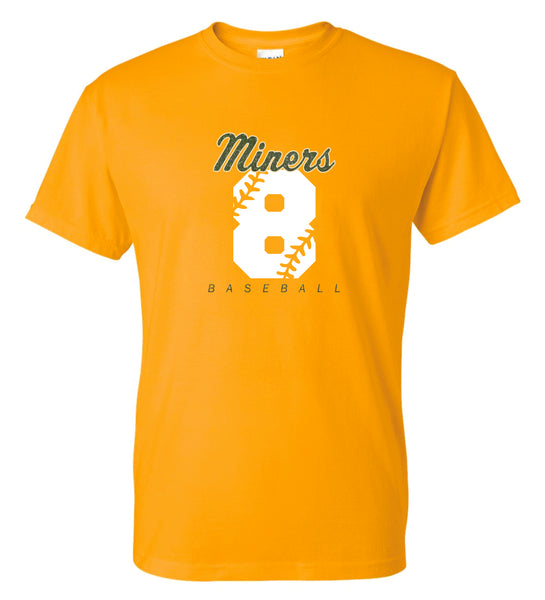 Miners Basic Number Tee- Matte or Glitter