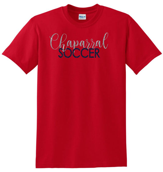 Chap Soccer Basic SCRIPT Tee- Matte or Glitter