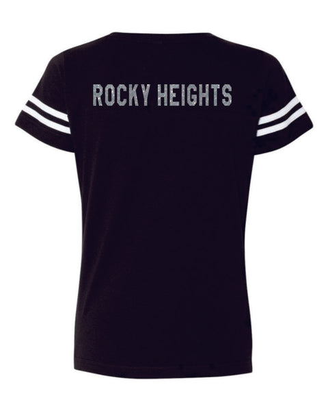 RHMS Curvy Ladies Varsity Tee- Matte or Glitter