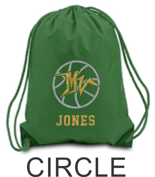 MVHS Basketball Drawstring Backpack
