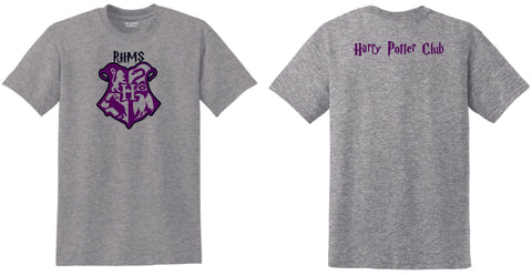 RHMS Harry Potter Club Basic Crest Tee- Matte or Glitter