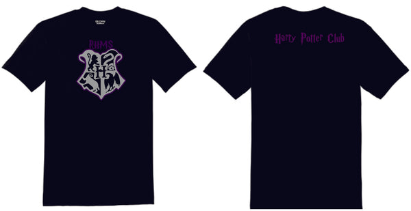 RHMS Harry Potter Club Basic Crest Tee- Matte or Glitter