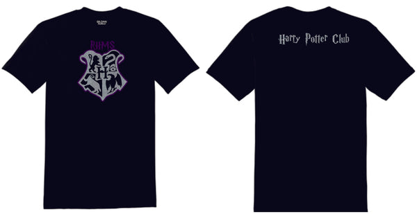 RHMS Harry Potter Club Basic Crest Tee- Matte or Glitter