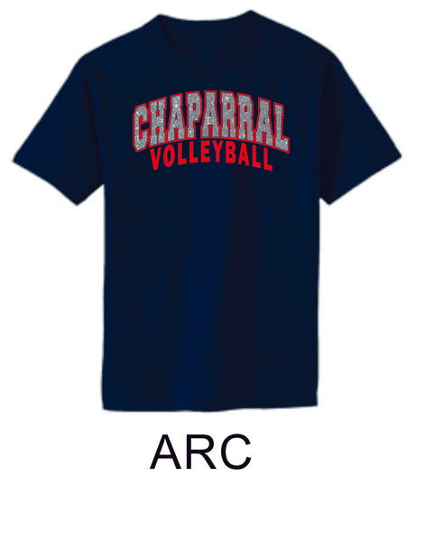 Chap Volleyball Basic Tee-  4 Designs, Matte or Glitter