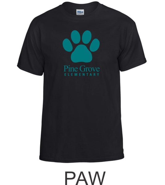 PGE Black Basic Tee- 4 Designs- Matte or Glitter