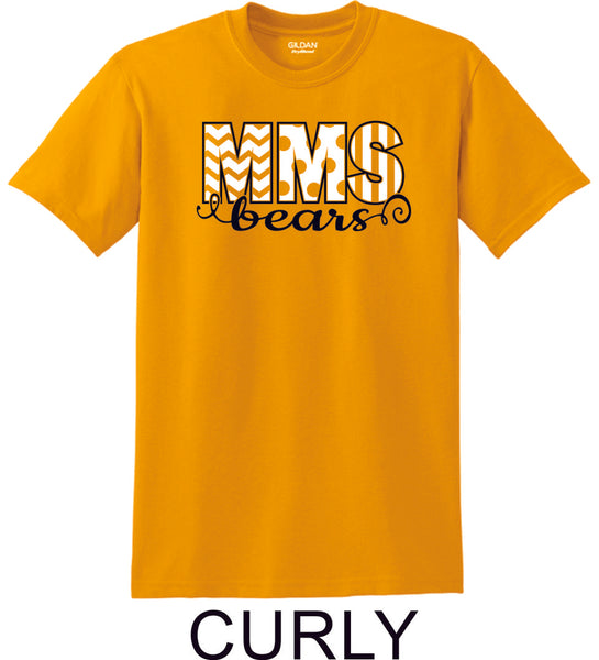 Mesa MS  Basic CURLY Tee- Matte or Glitter