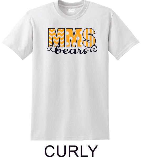 Mesa MS  Basic CURLY Tee- Matte or Glitter