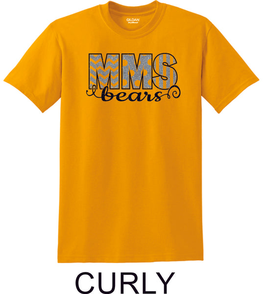 Mesa MS  Basic CURLY Tee- Matte or Glitter