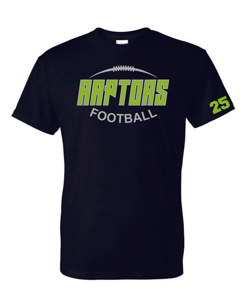 Raptors Football Football Design Basic Tee- Matte or Glitter