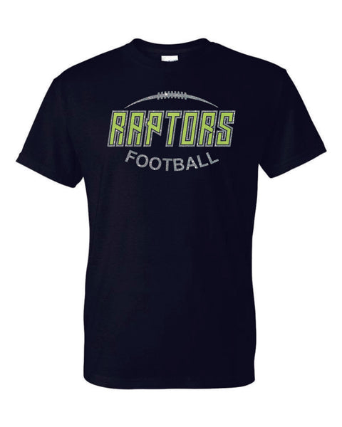 Raptors Football Football Design Basic Tee- Matte or Glitter