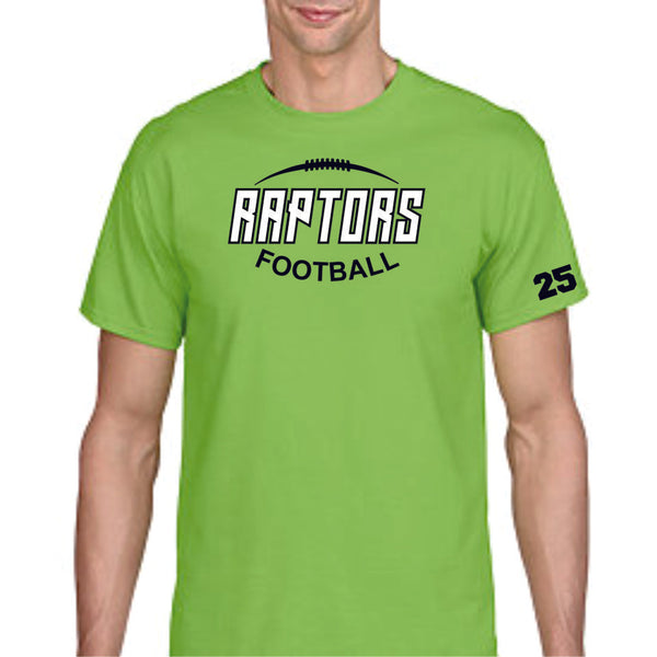 Raptors Football Football Design Basic Tee- Matte or Glitter