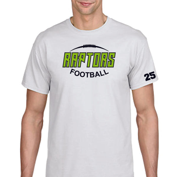 Raptors Football Football Design Basic Tee- Matte or Glitter