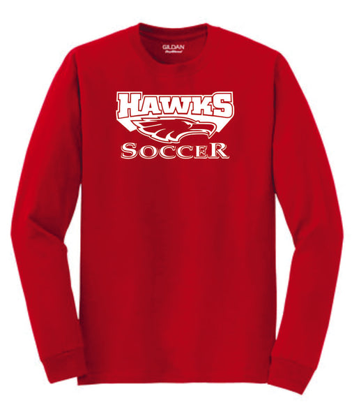 Colorado Hawks Soccer Long Sleeve Tee- Matte or Glitter