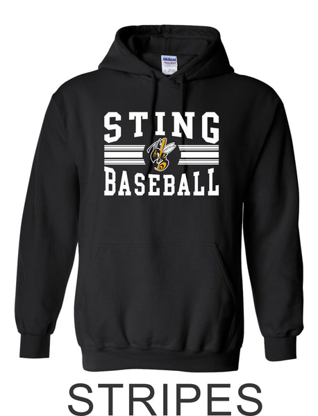 Sting Hooded Sweatshirt- 2 designs- Matte and Glitter