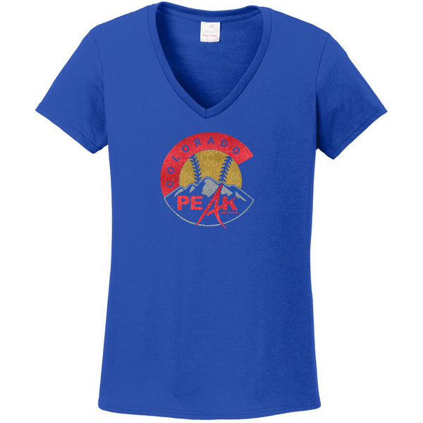 Peak Softball Logo Ladies Short Sleeve Tee- Matte or Glitter