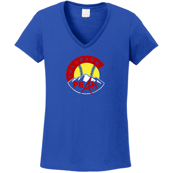 Peak Softball Logo Ladies Short Sleeve Tee- Matte or Glitter