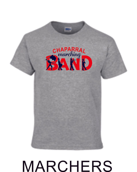 Chap Band Basic Tee- 3 Designs- Matte or Glitter