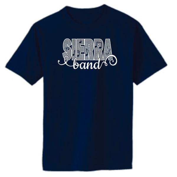 Sierra Music Basic Script Tee- Matte or Glitter