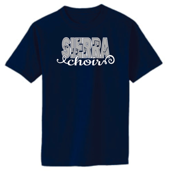 Sierra Music Basic Script Tee- Matte or Glitter