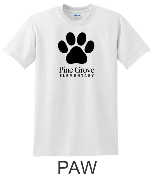 PGE White Basic Tee- 4 Designs- Matte or Glitter