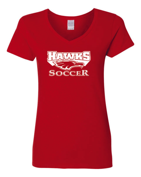 Colorado Hawks Soccer Ladies Tees - Matte or Glitter