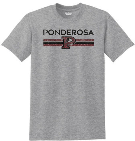 Pondo POMS Basic BARS Tee- Matte or Glitter