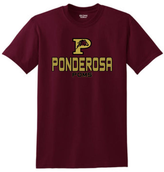 Pondo POMS Basic VARSITY Tee- Matte or Glitter