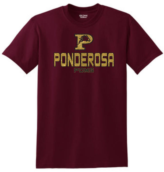 Pondo POMS Basic VARSITY Tee- Matte or Glitter