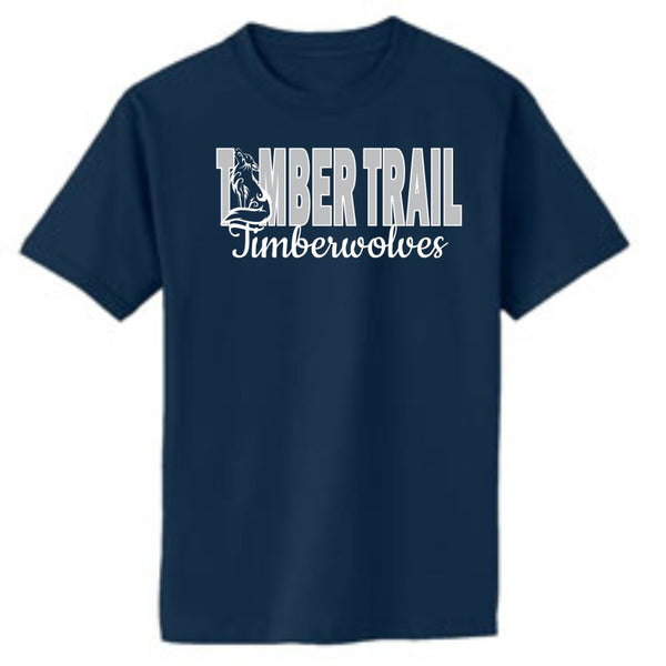 Timber Trail Basic TIMBERWOLF Design Tee- Matte or Glitter