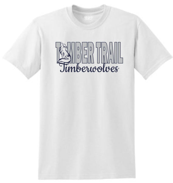 Timber Trail Basic TIMBERWOLF Design Tee- Matte or Glitter