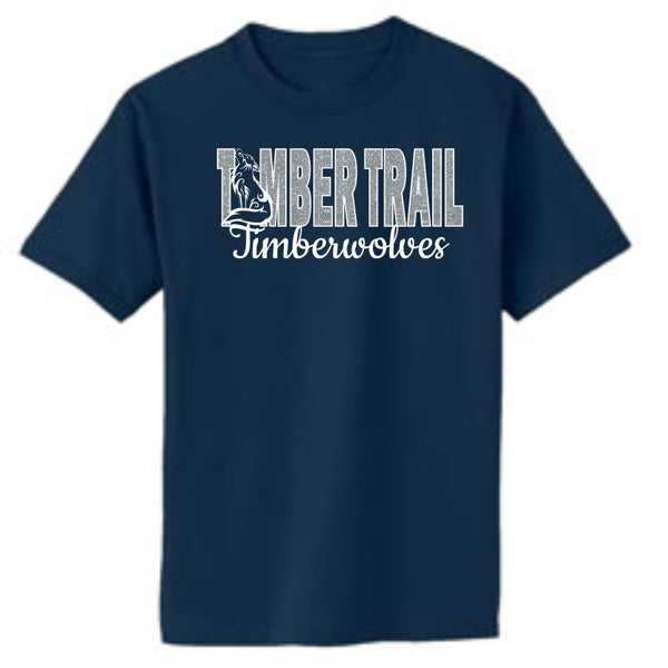 Timber Trail Basic TIMBERWOLF Design Tee- Matte or Glitter