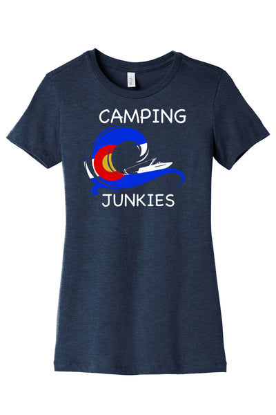 Camping Junkies Ladies Tee