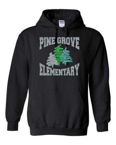 PGE Black Hooded Trees Sweatshirt