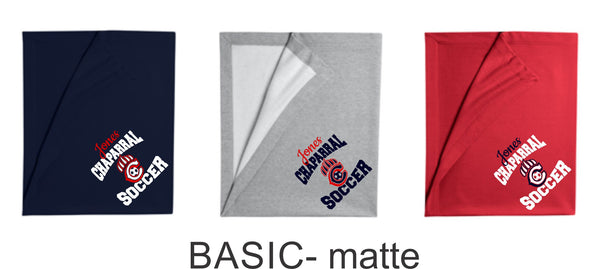 Chap Soccer Blanket in 2 Designs- Matte or Glitter