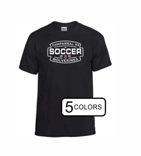 Chap Soccer Basic SOCCER Tee- Matte or Glitter