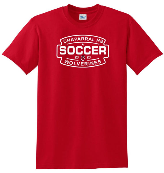 Chap Soccer Basic SOCCER Tee- Matte or Glitter