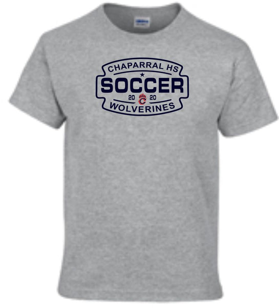 Chap Soccer Basic SOCCER Tee- Matte or Glitter