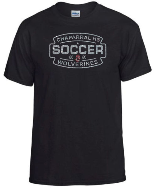 Chap Soccer Basic SOCCER Tee- Matte or Glitter