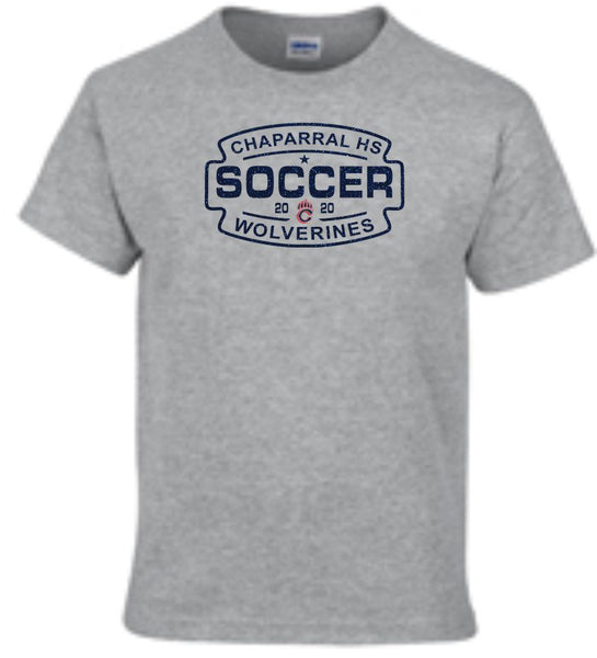 Chap Soccer Basic SOCCER Tee- Matte or Glitter