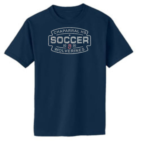 Chap Soccer Basic SOCCER Tee- Matte or Glitter